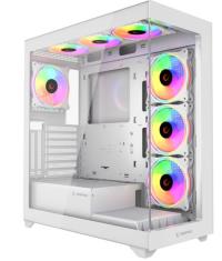 Rampage HYDRA V3 WHITE 750W 80+ BRONZE Beyaz 7*12cm RGB Fan ATX Mid-T Oyuncu Kasası